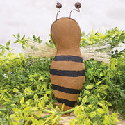 Stuffed Stiffened Fabric Primitive Bee Ornament