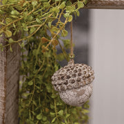 Distressed Resin Acorn Ornament