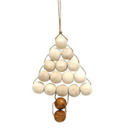 Natural Bead Tree Ornaments (Set of 4)