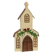 Winter Church Figurine