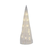 Light Up Tinsel Cone Trees (Set of 3)