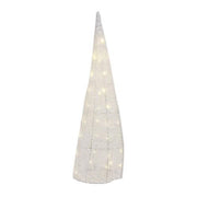 Light Up Tinsel Cone Trees (Set of 3)