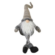 Dangle Leg Plush Gray Santa Gnome