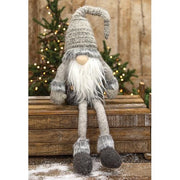 Dangle Leg Plush Gray Santa Gnome