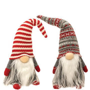 Santa Gnome with Striped Hat (2 Count Assortment)