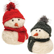 Sm Sitting Snowman with Hat & Scarf  (2 Count Assortment)