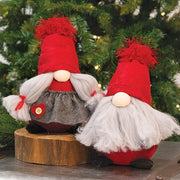 Mr or Mrs Red and Grey Gnome  (2 Count Assortment)