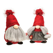 Mr or Mrs Red and Grey Gnome  (2 Count Assortment)