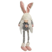 Mr. & Mrs. Striped Bunny Gnome with Dangle Legs (2 Count Assortment)