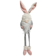 Mr. & Mrs. Striped Bunny Gnome with Dangle Legs (2 Count Assortment)