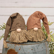 Jute Country Plaid Gnome  (2 Count Assortment)