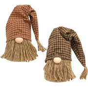 Jute Country Plaid Gnome  (2 Count Assortment)