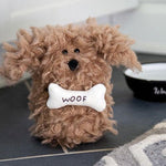 Woof Furry Tan Plush Dog