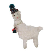 Felted Fluffy Llama with Beanie Hat