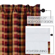 Heritage Farms Primitive Check Blackout Panel 84x40