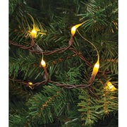 Warm Silicone Teeny Lights - Brown Cord - 50ct