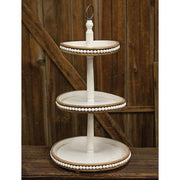 Shabby Chic Beaded 3 Tier Tray