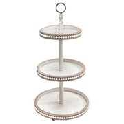 Shabby Chic Beaded 3 Tier Tray