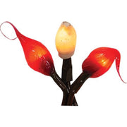 Red & Cream Silicone Teeny Lights - 35ct