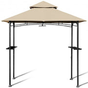 8' x 5' Outdoor Patio Barbecue Grill Gazebo - Color: Khaki