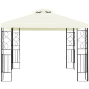 2 Tiers 10 x 10 Feet Patio Gazebo Canopy Tent - Color: Beige