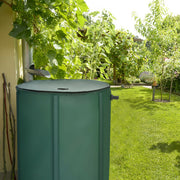 60 Gallon Portable Collapsible Rain Barrel Water Collector - Color: Green