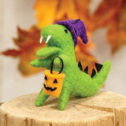 Felted Dinosaur Halloween Party Ornament