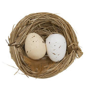 Natural Eggs in Nests (Set of 6)