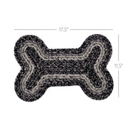 Sawyer Mill Black White Indoor/Outdoor Small Bone Rug 11.5x17.5