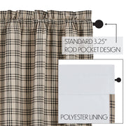 Sawyer Mill Charcoal Plaid Blackout Panel 84x40