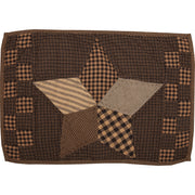 Farmhouse Star Placemat Quilted Set of 6 12x18
