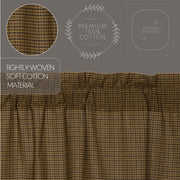 Tea Cabin Green Plaid Blackout Panel 84x50