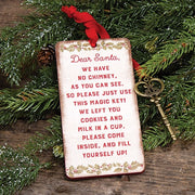 Dear Santa Magic Key Ornament