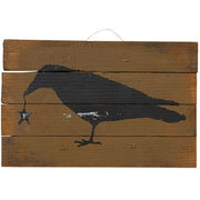 Hanging Crow Sign  (2 Count Assortment)