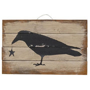 Hanging Crow Sign  (2 Count Assortment)