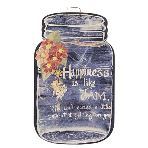 Happiness Is Like Jam Mason Jar Farmabilia