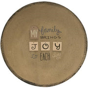 Joy Each Day Dimensional Plate  (3 Count Assortment)