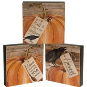 Fall is Calling Box Sign  (3 Count Assortment)