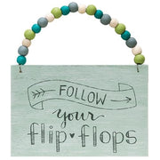 Follow Your Flip Flops Beaded Hanger  (3 Count Assortment)