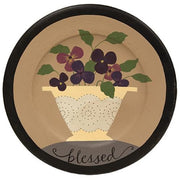 Gather or Blessed Floral Plate  (2 Count Assortment)