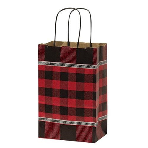 Red Buffalo Check Gift Bag - Small