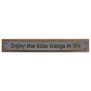 Enjoy the Little Things Metal Sign  (2 Count Assortment)