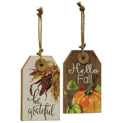 Be Grateful Wood Tag  (2 Count Assortment)