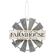 Farmhouse Windmill Hanging Wall Sign  (3 Count Assortment)