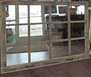 Farmhouse Window 12-Pane Mirror 46"x36" with Z-Shutters