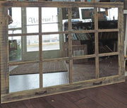 Farmhouse Window 12-Pane Mirror 46"x36" with X-Shutters